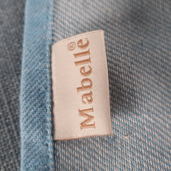 Cotton Kitchen Dish Towel Mabelle Collection Urban Farmhouse Blue Cream Stripe - Picture 5 of 6